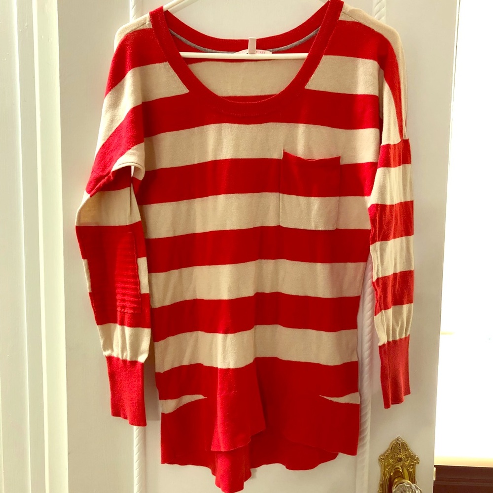 Striped Coral Victoria Secret sweater